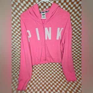 Cropped zip up jacket